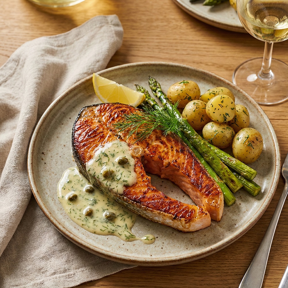 Steki z Łososia dzikiego - obiad